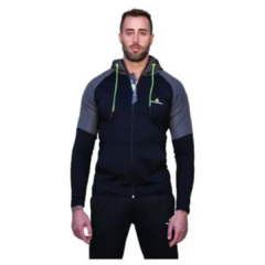 Imagen de Pantalón De Hombre Lycra/Friza + Campera Negra De Lycra Evolution Caevol
