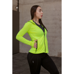 Campera Deportiva Dama Lycra - Calyud3 Amarillo en internet