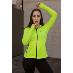Campera Deportiva Dama Lycra - Calyud3 Amarillo en internet