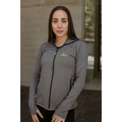 Campera Deportiva Dama Lycra - Calyud3 Gris - tienda online