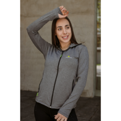 Campera Deportiva Dama Lycra - Calyud3 Gris en internet