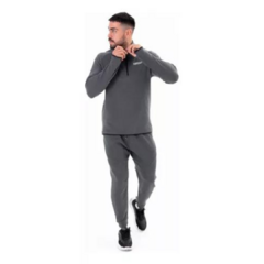 Buzo Polar Deportivo/urbano Hombre Sin Capucha - Buzopo Gris - comprar online