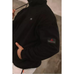 Buzo Polar Oversize Deportivo/urbano Hombre Con Capucha - Buzopocap Negro - PASION AL DEPORTE