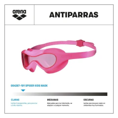Antiparras Natación Arena Spider Kids Mask Rosa en internet