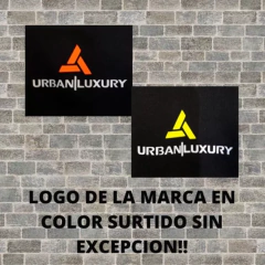 Calza Larga Deportiva Gym Mujer Urban Luxury - Camur Negro Blanco