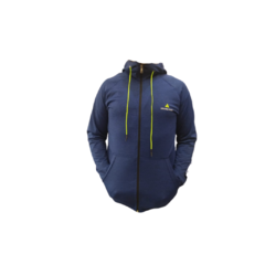 Campera Deportiva Lycra Hombre Az +guantes Y Cuello Termico - PASION AL DEPORTE