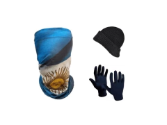 Combo Termico!! Cuello+gorro Lana+guantes Termicos (MALVI)