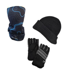 COMBO TERMICO! Cuello Salpa Map + Guantes Termicos + Gorro Lana