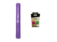 COMBO!!! Mat Yoga Violeta + Pelota Masajeadora