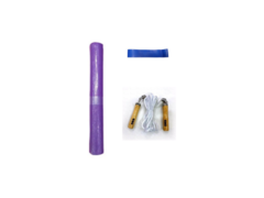 COMBO!! Mat Yoga + Soga Madera + Tiraband (int. alta)