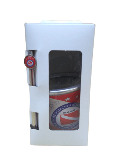 Mate Oficial Argentinos Juniors Con Bombilla - Matmaca