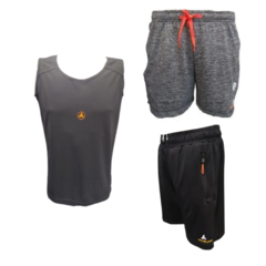 Combo Triple! Musuclosa Gs + Bermuda Y Short Gs Con Bolsillo