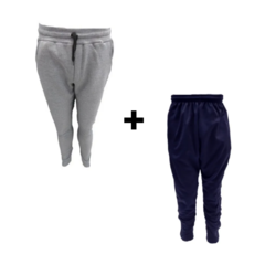 COMBO NIÑO! Pantalón Algodón Gr + Chupín Frizado Azul
