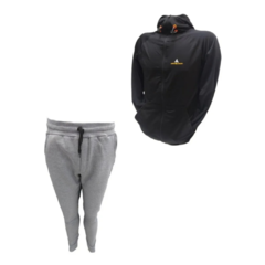 Combo Invierno! Campera Deportiva Ng + Pantalón Algodón Puño Gr