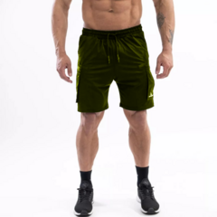 Combo X 2! Short Deportivo Cargo Hombre Shcargo Azul Verde - comprar online