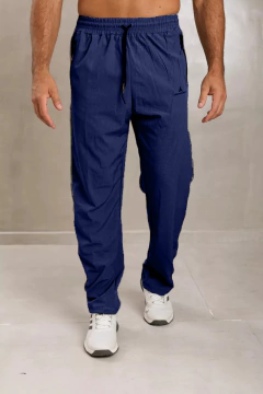 Pantalon Hombre Microfibra Deportivo Recto - Pmicrore Azul