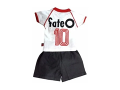 Combo Bebe! Conjunto Retro + Babero + Gorrito con Escarpin Oficial River en internet