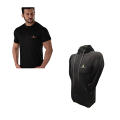 Remera Deportiva Hombre Ng + Campera Deportiva Negra Inifinit