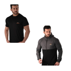 Remera Deportiva Hombre Ng + Campera Deportiva Hombre Combinada