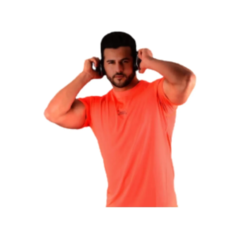 Imagen de COMBO RUN! 2 Remeras Dry Fit (Naranja Flúo + Azul)
