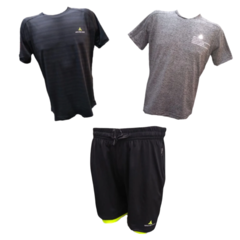 Combo Hombre! Short Ng con Calza + 2 Remeras Deportivas
