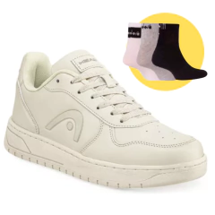 Zapatillas Hombre Head San Diego III - Tiza + Medias