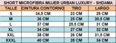Short Deportivo Mujer Microfibra + Calza corta mujer GS - PASION AL DEPORTE
