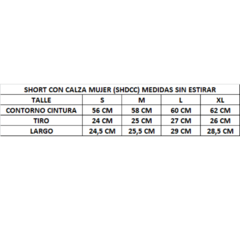 Short con calza deportivo mujer - SHDCC