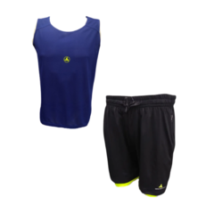 COMBO DEPORTIVO! Musculosa Az + Short con Calza Ng