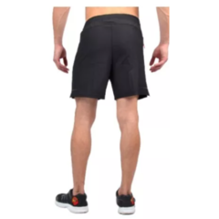 Remera Deportiva Negra Rehodry Hombre + Short Microfibra Shmicro