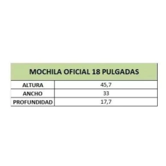 Mochila River Oficial 18 Pulgadas lateral blacno - Rp482 en internet