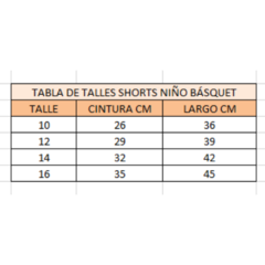 Short Deportivo de Basquet LAKERS AMARILLO talle Niño!! - BNON - PASION AL DEPORTE