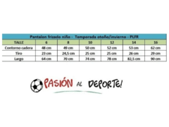 PANTALON FRIZADO NIÑO AZUL/AMARILLO - PLFR2T - PASION AL DEPORTE