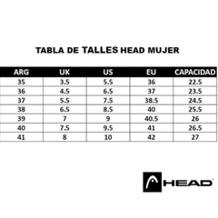 Zapatillas Mujer Head Blancas Volga +medias gratis!