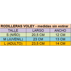 Rodilleras Voley Gold Color Negro - x 6 pares - PASION AL DEPORTE