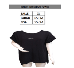 REMERA DEPORTIVA MUJER DUAL POWER SOLO XL VDE - RDUAL en internet