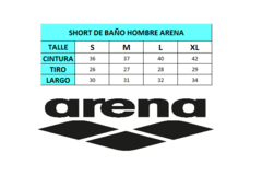 SHORT DE BA?O HOMBRE ARENA FUNDAMENTALS - 1B322721 - PASION AL DEPORTE