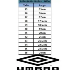 Botines Umbro Raptor Niño - 1015902 - tienda online