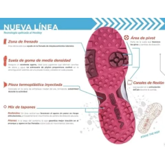 Tartaneras Botines Hockey Reves Mujer (lila) - Hobart - PASION AL DEPORTE