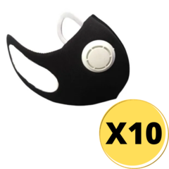 TAPA BOCA NEOPRENE CON VALVULA POR MAYOR 10 UNIDADES- TAPANEO