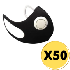 TAPA BOCA NEOPRENE CON VALVULA POR MAYOR X50 UNIDADES- TAPANEO