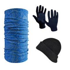 Combo Invierno! Cuello Multiuso Topo Az + Gorro de Lana + Guantes