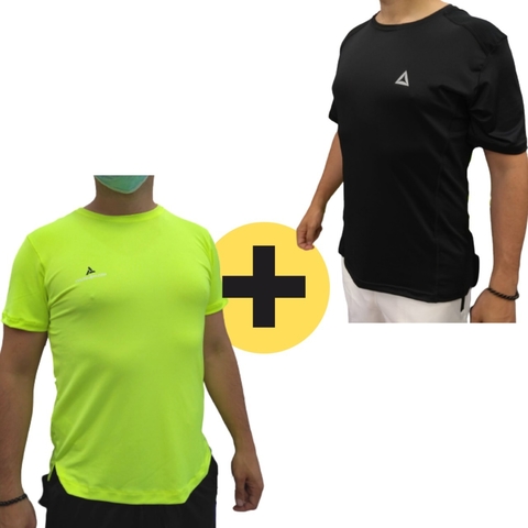 Combo Depo! 2 Remeras Deportivas Urb/fsp - Ama/ng