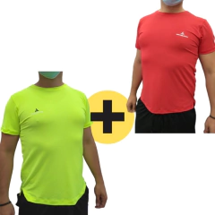 Combo Depo! 2 Remeras Deportivas Urblux - Ama/Rojo - comprar online