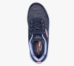 Zapatillas SKECHERS DAMA D´LUX WALKER 149336 AZUL - COOL GROOVE + MEDIAS GRATIS - comprar online