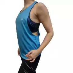 Sudadera Musculosa Mujer Girl Power Fsport Turquesa-Sudadera - PASION AL DEPORTE