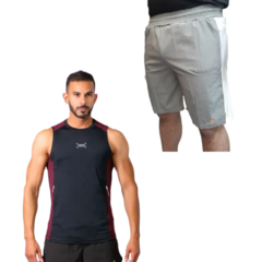 Combo Urb! Musculosa Deportiva + Bermuda Microfibra Gs