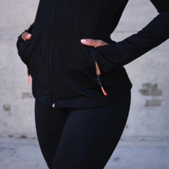 Campera Mujer Deportiva Urb Lux+ Camiseta Termica Bl