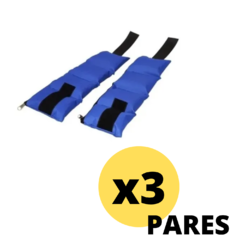 Par De Pesas Tobilleras Muñequeras Mir 1 Kg X 3 Pares