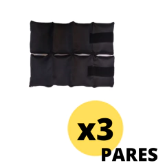 Par De Pesas Tobilleras Muequeras 2 Kg X 3 Pares